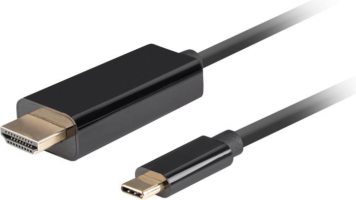 Immagine prodotto Lanberg CA-CMHD-10CU-0018-BK adattatore cavo video USB Type-C HDMI (1.80 m, HDMI, 2.0)