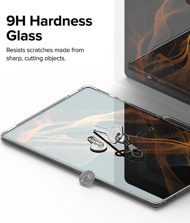 Produktbild Ringke Screen Protector for Galaxy Tab S10 Ultra / S9 Ultra / S8 Ultra SCREEN PROTECTOR TEMPERED GLASS (1 Stk., Samsung Galaxy Tab S10 Ultra, Samsung Galaxy Tab S8 Ultra, Samsung Galaxy Tab S9 Ultra)