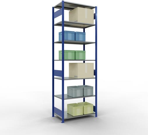 Actual product image Schulte Lagertechnik MULTIplus85 basic racking system with length ledgers