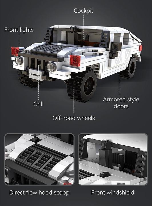 Image du produit Cada Humvee 1:24 weiss Bricks