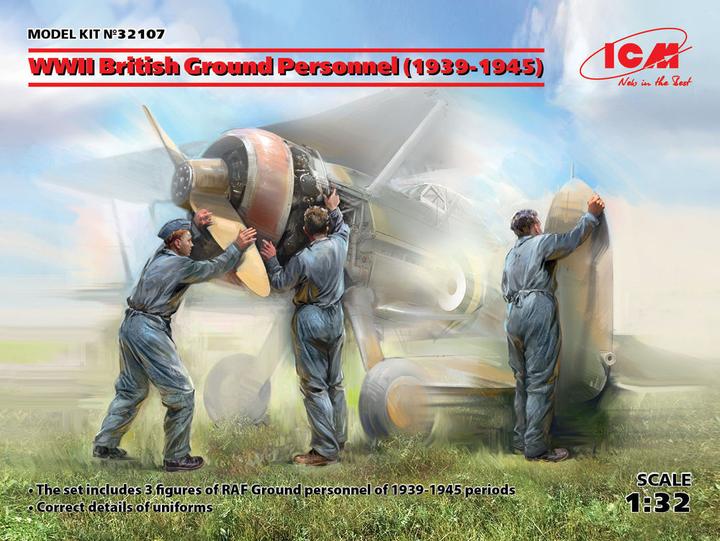 Produktbild ICM WWII British Ground Personnel(1939-1945)(3 figures)