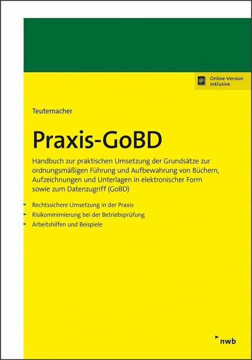 Produktbild Praxis-GoBD (Deutsch, Tobias Teutemacher, 2020)