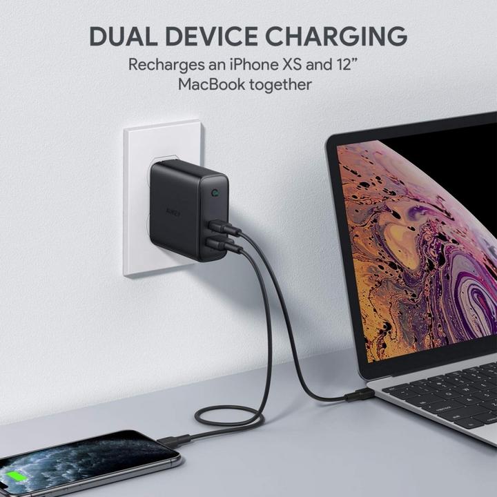 Immagine prodotto Aukey PA-D3 (60 W, 2 porte)