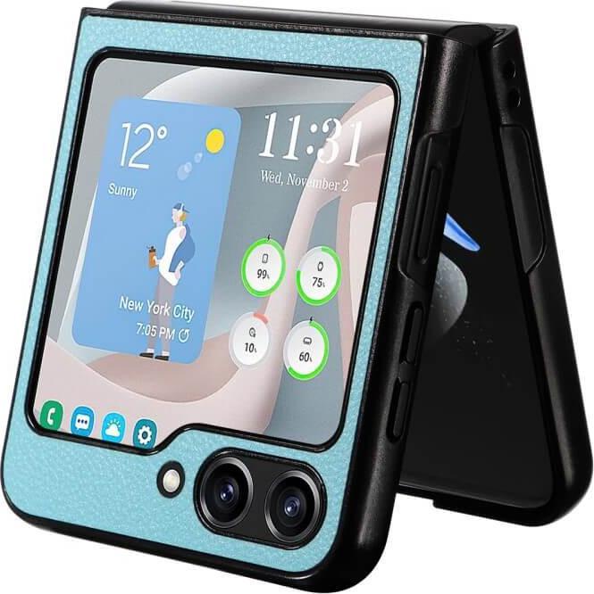 Image du produit Cover-Discount Galaxy Z Flip5 - Housse hybride bleu clair (Samsung Galaxy Z Flip5)