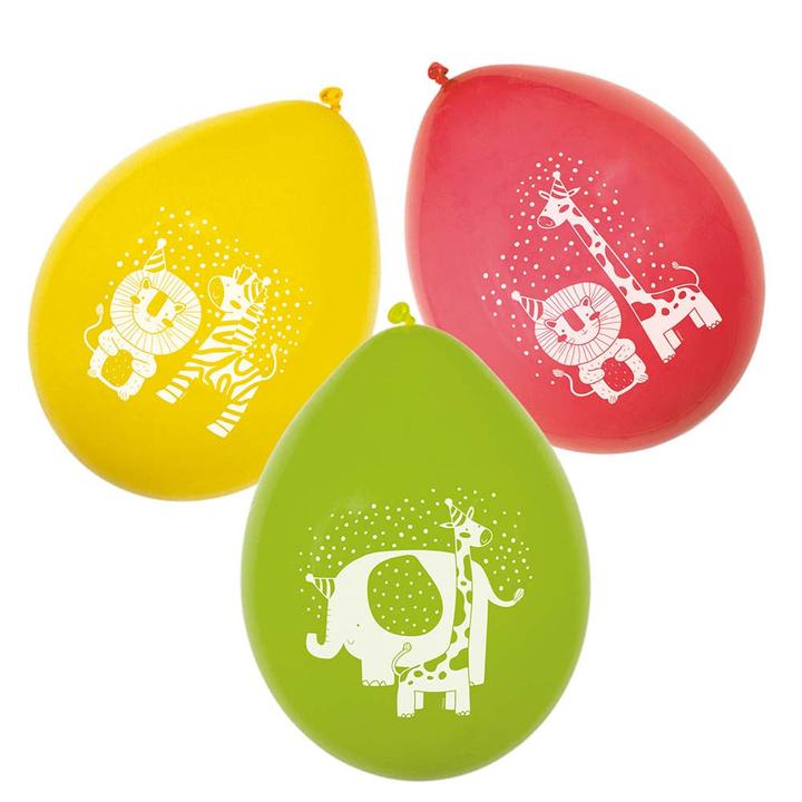Actual product image Boland 6 latex balloons safari two-sided 25 cm (6 x)