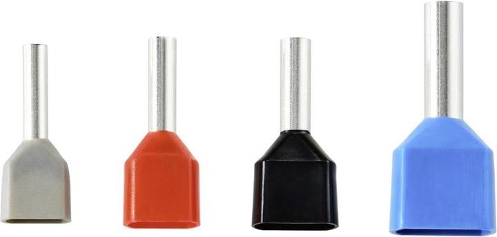 Actual product image Tru Components TC-11599332 Wire end ferrule range 0.75 mm², 2.5 mm² fully insulated