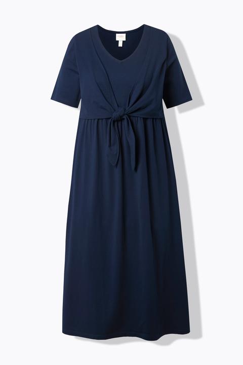 Produktbild Ulla Popken Maxikleid, Wickeloptik, V-Ausschnitt, Halbarm (46, 48)