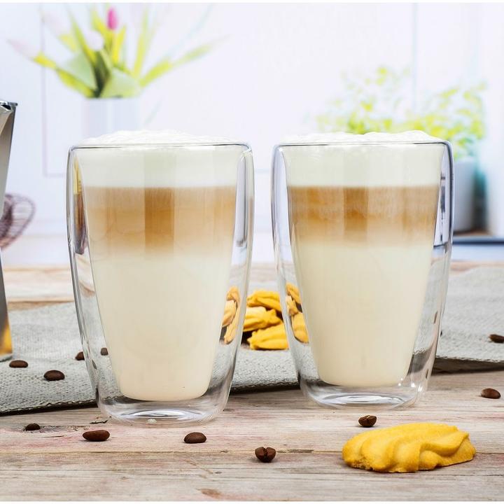 Actual product image Fs-Star Latte Macchiato Glass Set of 2 Double Walled (400 ml, 2 x)