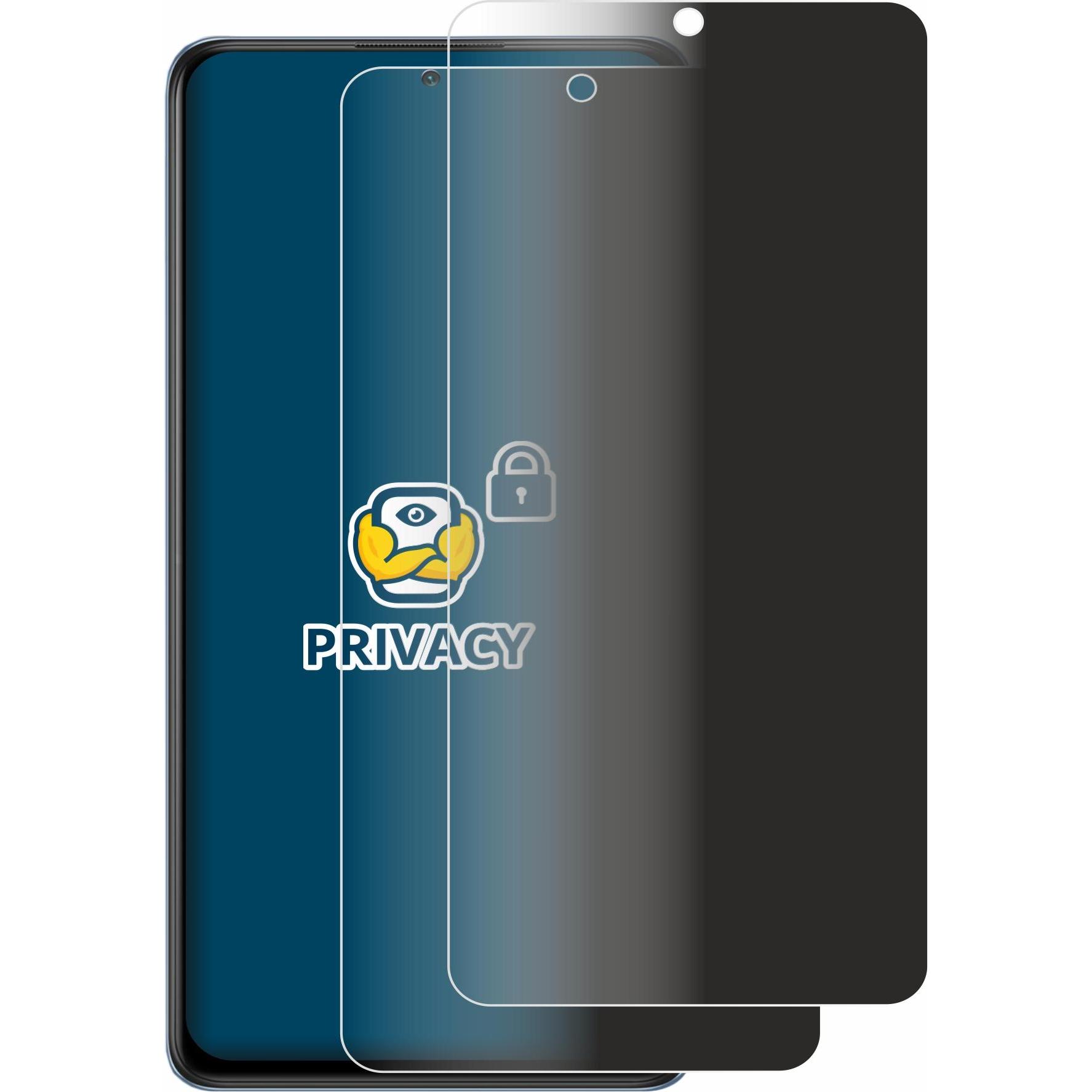 Thumbnail - BROTECT Sichtschutzfolie Anti-Spy Privacy Folie Blaulicht-Schutz (2 Stück, Xiaomi Redmi Note 10 Pro Max), Smartphone Sch...