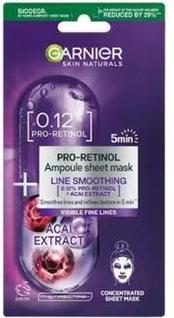 Produktbild Garnier Pro-Retinol Ampoule Sheet Mask Smoothing Ampoule In Mask On Fabric With Pro-Retinol 19G