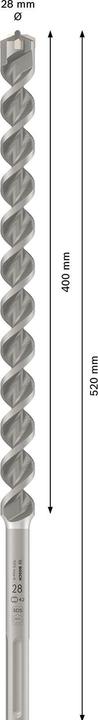 Actual product image Bosch Professional Zubehör Hammer drill SDS max-4 28 x 400 x 520 mm (28 millimetres, 28 mm)