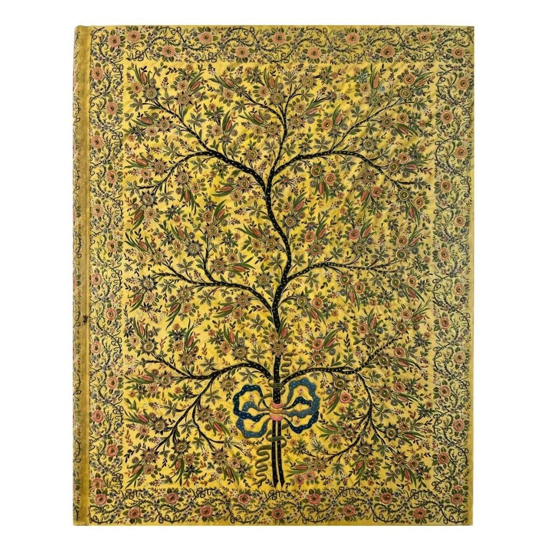 Peter Pauper, Notitieboekje + Schrijfblok, Groot Notitieboek Zijden Levensboom (A5, Rijen, Hardcover)