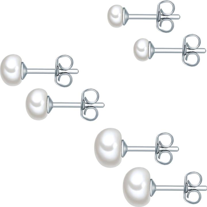 Produktbild Valero Pearls Damen Sterling Silber Süsswasser-Zuchtperlen silber - 15040 (925er Silber)