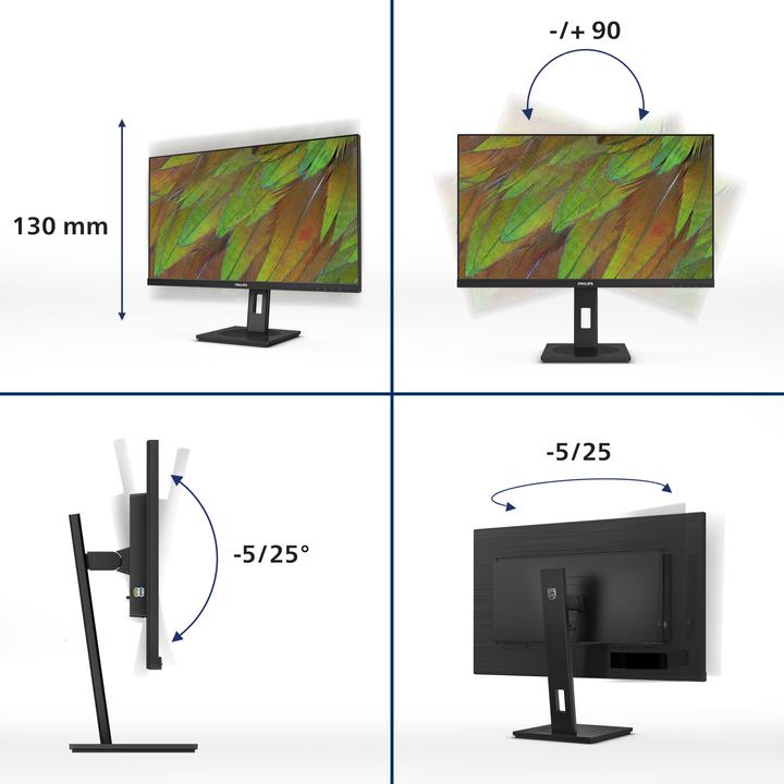 Immagine prodotto Philips 27B1N3800 - Monitor Ultra HD da 27 pollici (3840 x 2160 pixel, 27")