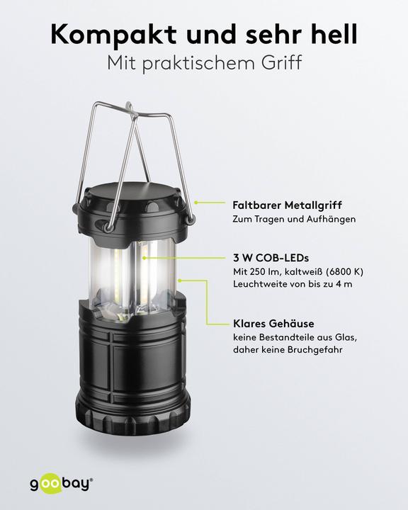 Actual product image Goobay LED camping lamp High Bright 250
