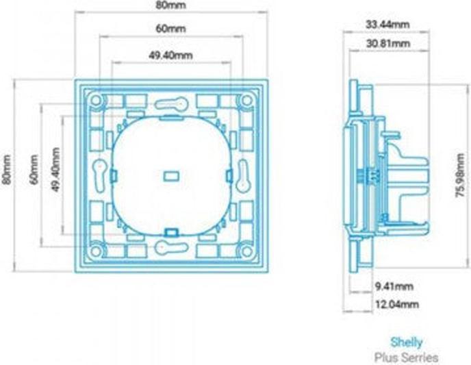 Produktbild Shelly Wall switch 4 - white
