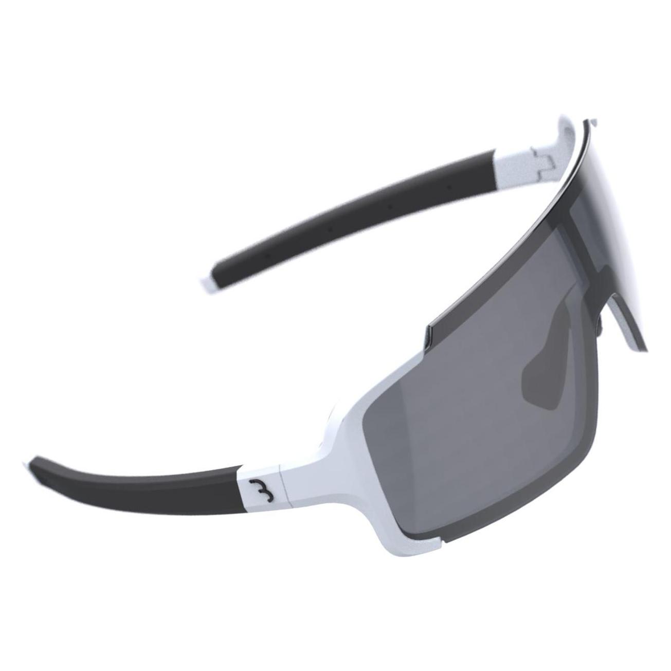Bbb, Sportbrille, Chester Glas Mlc Smoke/Rahmen Weiss (Weiss, Rahmen, Smoke), Weiss