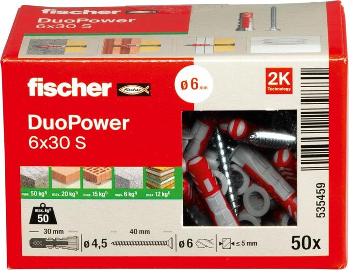 Immagine prodotto Fischer DuoPower 6x30 S (50 pz.)
