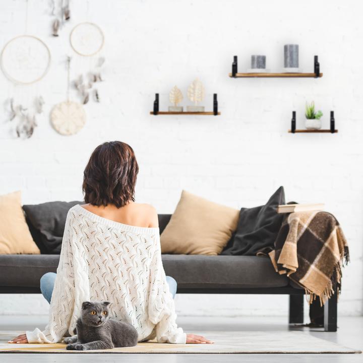 Immagine prodotto Relaxdays Set 3 Mensole da Muro, Salotto & Corridoio (43 x 12,5 x 10,5 cm)