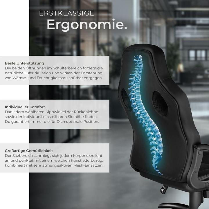 Image du produit tectake Fauteuil de bureau Benny