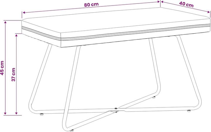Produktbild vidaXL Moderne Bänke (40 cm)