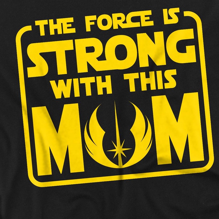 Actual product image Star Wars Unisex Adult Force Is Strong With Mum Mothers Day T-Shirt (L)