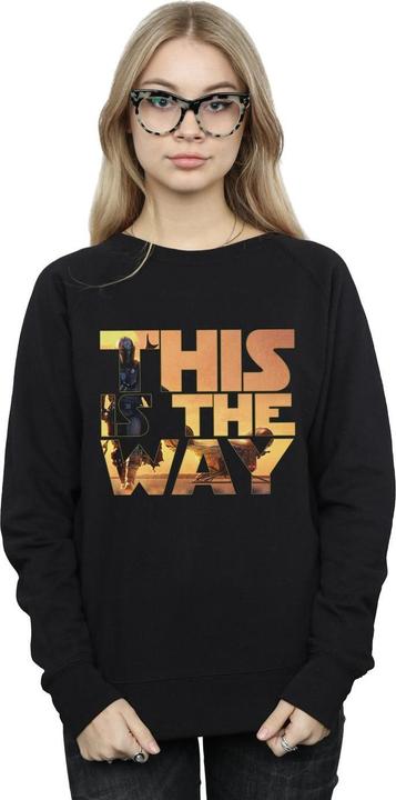 Produktbild Star Wars The Mandalorian The Way Poster Text Sweatshirt (L)