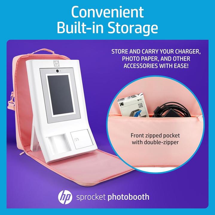 Immagine prodotto HP Photobooth Accessory Case - Pink (1019896765) (Borsa per accessori per fotocamere)