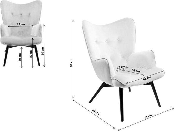 Image du produit Kare Design Fauteuil Vicky Velvet Petrol