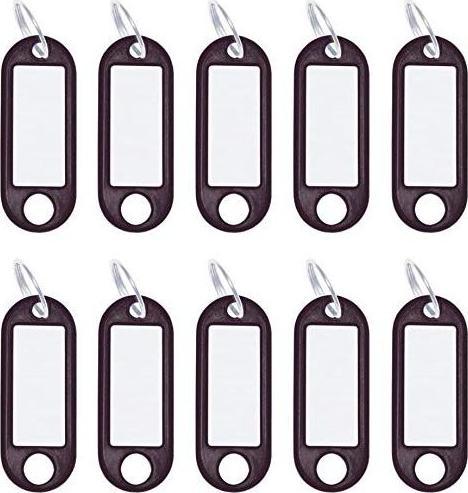 Actual product image Wedo Keychain 18 mm with ring, brown, 100 pieces
