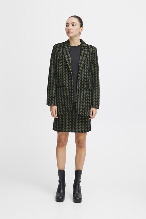 Actual product image Ichi IHKATE HOUNDSTOOTH OVERSIZE BL 20120294 (XL)