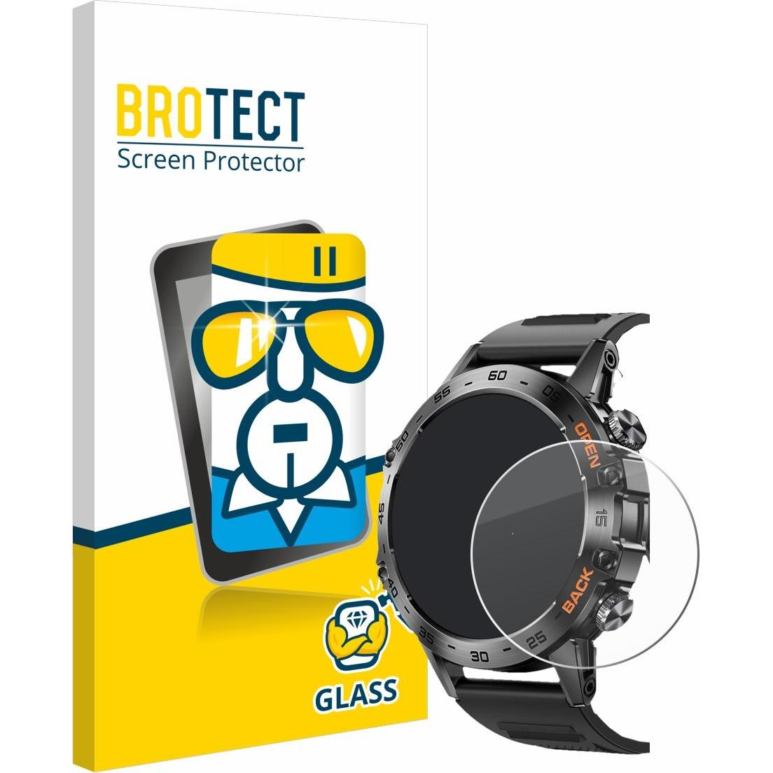 Thumbnail - BROTECT Panzerglas Hartglas Displayschutz, Smartwatch Schutzfolie, Transparent
