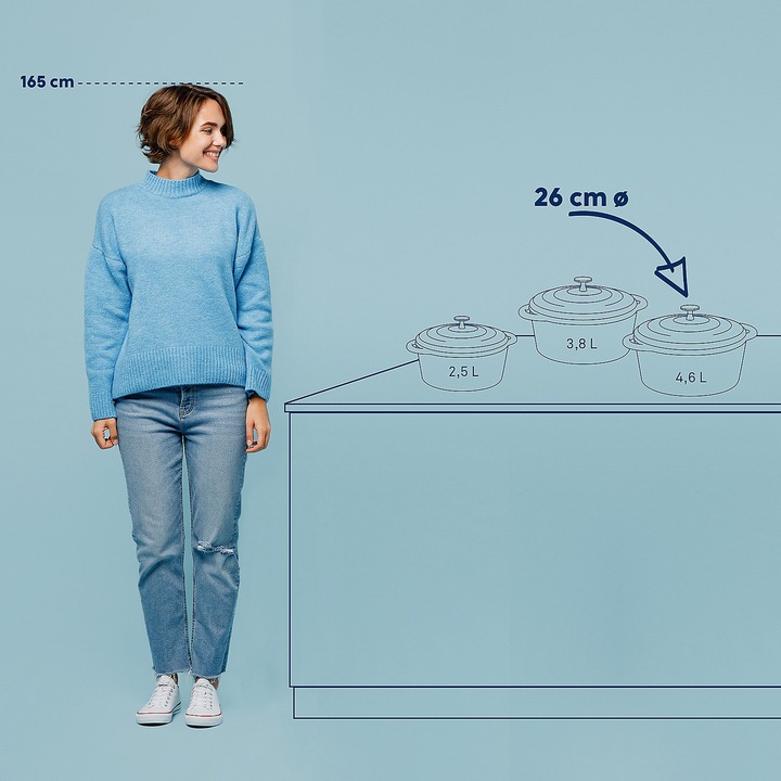 Actual product image Kela Calido (26 cm, Casserole + Stewpot, Cast iron)