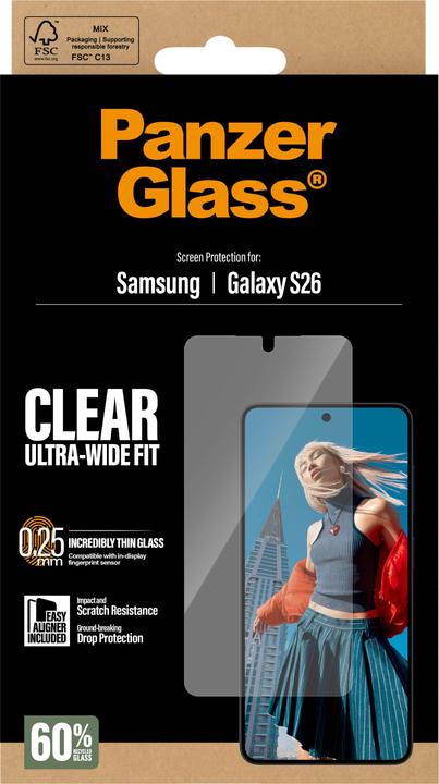 Produktbild PanzerGlass Ultra-Wide Fit (1 Stk., Samsung Galaxy S26)
