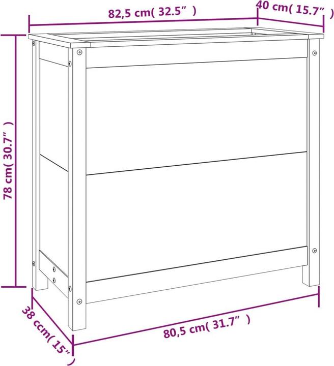 Produktbild vidaXL Pflanzkübel