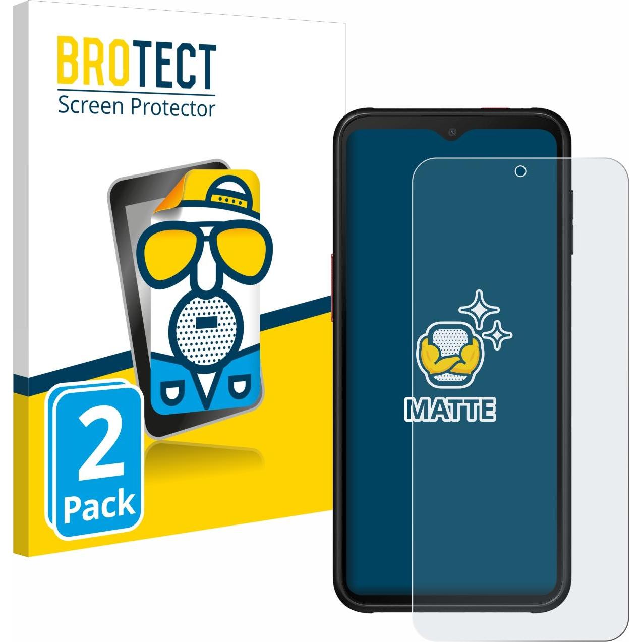 BROTECT Entspiegelungs-Schutzfolie Displayschutz Matt (2 Stück, Samsung Galaxy XCover 6 Pro), Smartphone Schutzfolie, Gr...