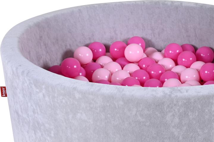 Actual product image Knorrtoys Ball pool soft - "Grey" - 300 balls soft pink