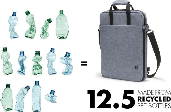 Actual product image Dicota Notebook bag Eco Tote Bag MOTION 15.6, Grey (15.60", Universal)