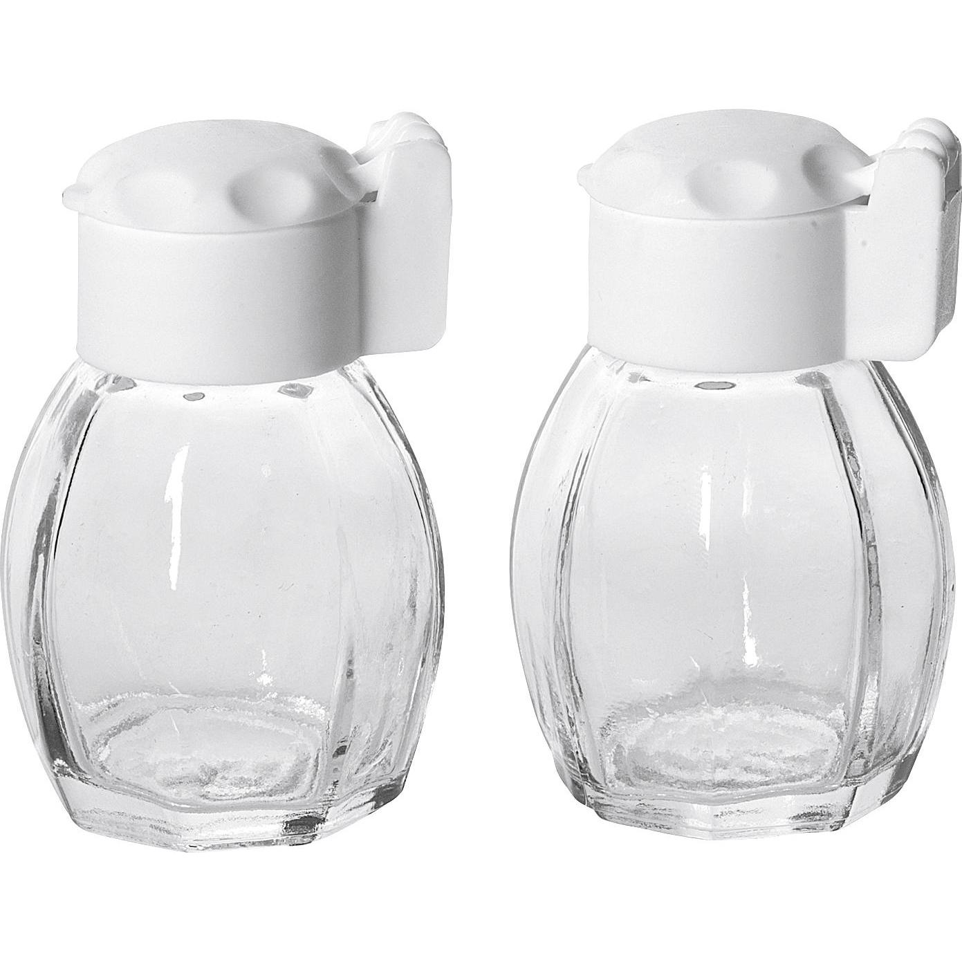 Metaltex S&P-Streuer-Set Schna, Pfeffermühle + Salzmühle, Transparent