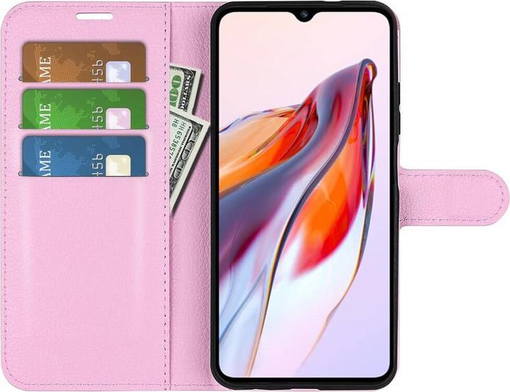 Actual product image Cover-Discount Xiaomi Redmi 12C - Leather Case Cover pink (Xiaomi Redmi 12C)