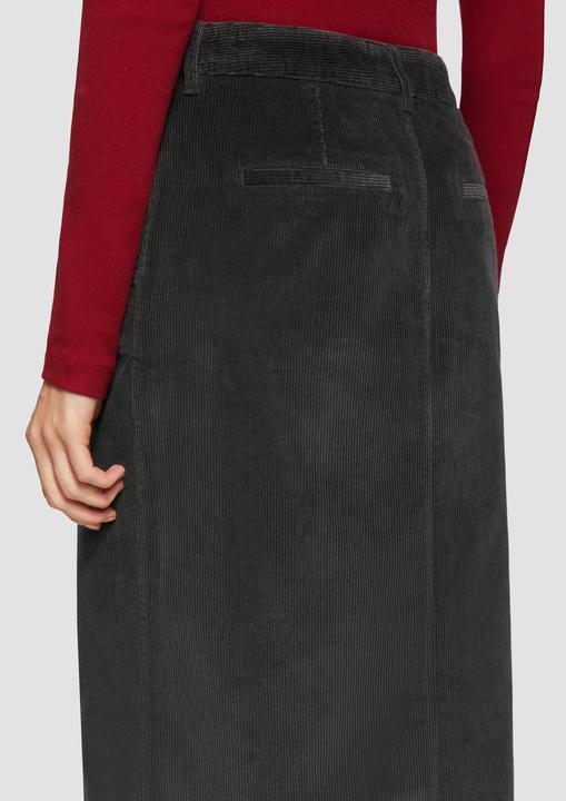 Actual product image S.Oliver Rock Midi-Cord-Rock mit Schlitz (38)