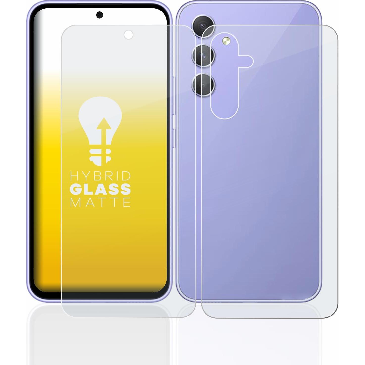 Thumbnail - upscreen Reflection Shield Panzerglasfolie Matt (1 Stück, Samsung Galaxy A54 5G), Smartphone Schutzfolie, Grau