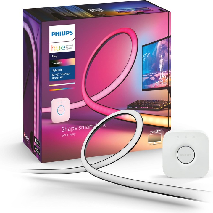Image du produit Philips Hue Play Gradient avec pont (Multicolore, 90.50 cm, Intérieur)