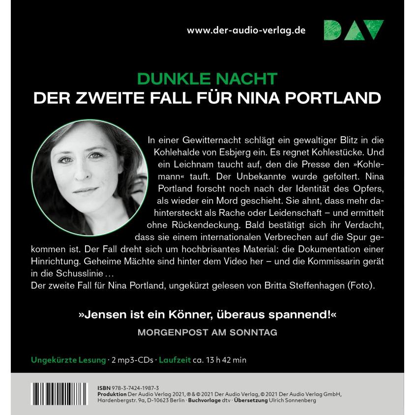 Thumbnail - SØG. Schwarzer Himmel. Ein Nina-Portland-Thriller (Teil 2), Hörbücher von Jens Henrik Jensen