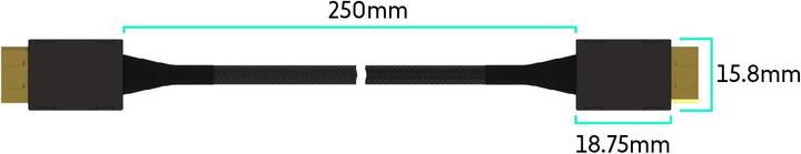 Produktbild Linkup OCuLink PCIe SFF-8611 auf SSD Datenkabel (25 cm)