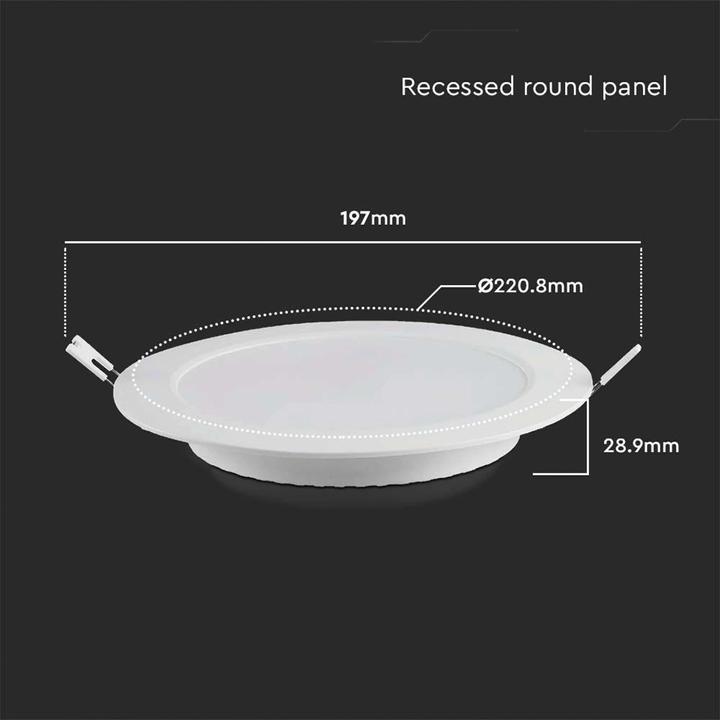 Productafbeelding V-TAC VT61018 18W LED rond 4000K (1980 lm)