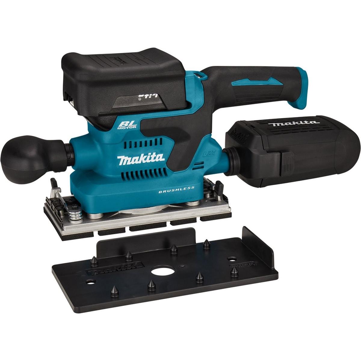 Makita Verde Rettificatrice + Lucidatrice, Smerigliatrice A Batteria Dbo381zu (Levigatrice Orbitale)