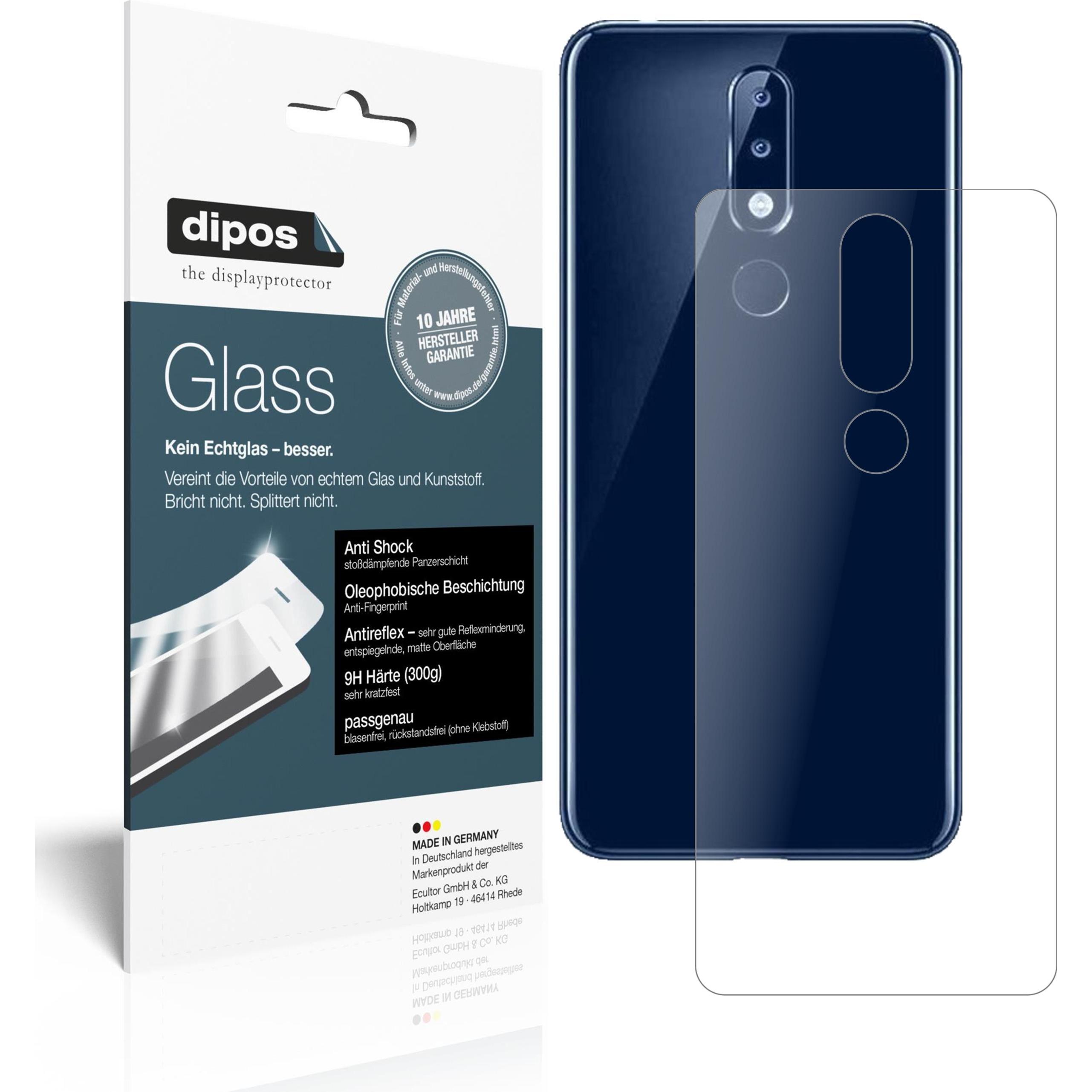 Dipos Displayschutz Anti-Shock (1 Stück, Nokia 5.1 Plus), Smartphone Schutzfolie, Transparent