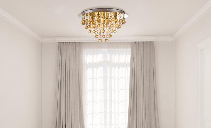 Image du produit Nino Leuchten 63040545Plafonnier 'London' doré (E14)