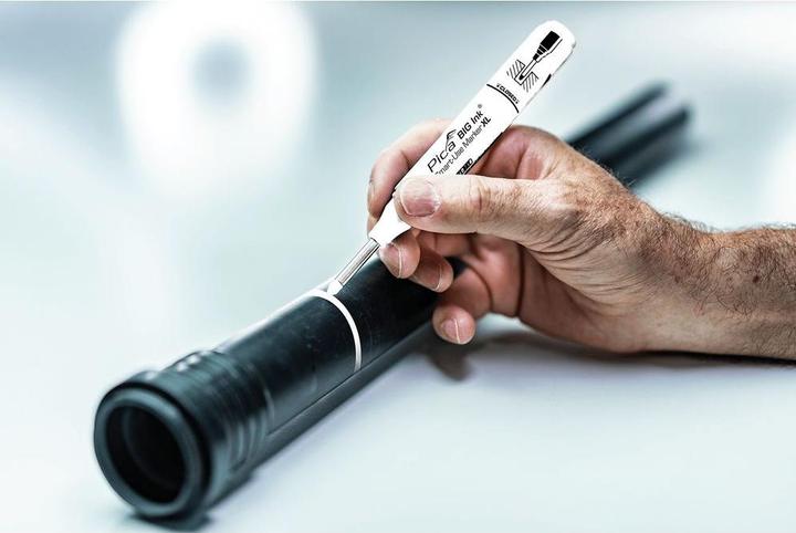 Immagine prodotto Pica Penna a punta di feltro (Bianco, 5 mm, 1 x)